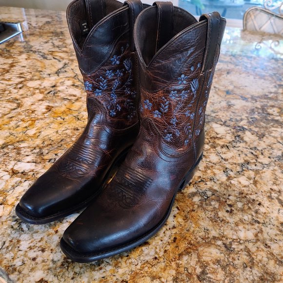 Sonora Shoes Womens Brown Leather Sonora Maggie Boots Made In Mexico Sz 65 Preowned Poshmark